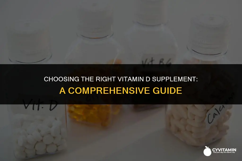 which vitamin d supplement should i take