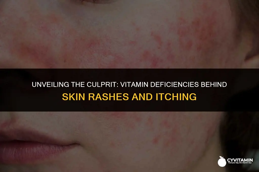 which vitamin deficiency causes skin rashes and itching