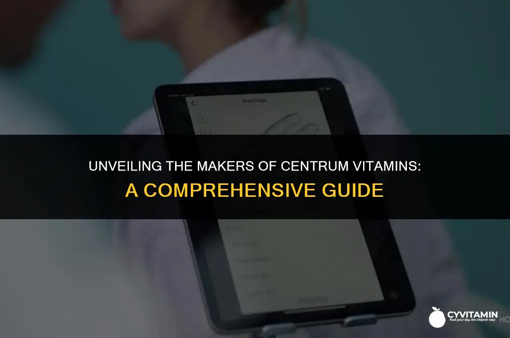 who makes centrum vitamins