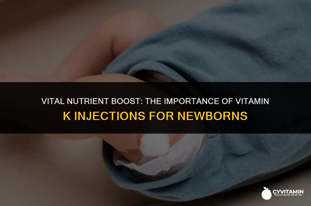 why are newborns given a single injection of vitamin k
