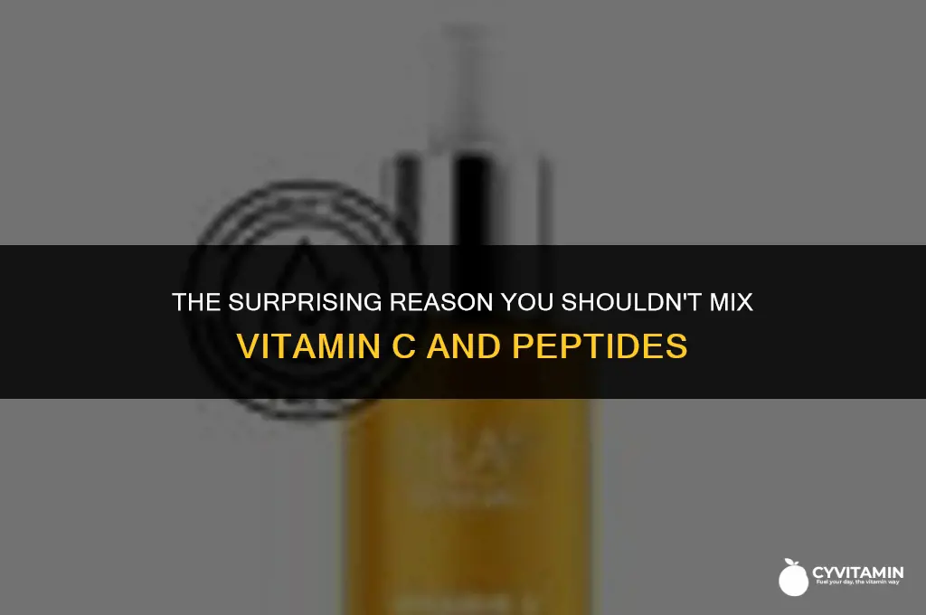 why can t you use vitamin c and peptides together