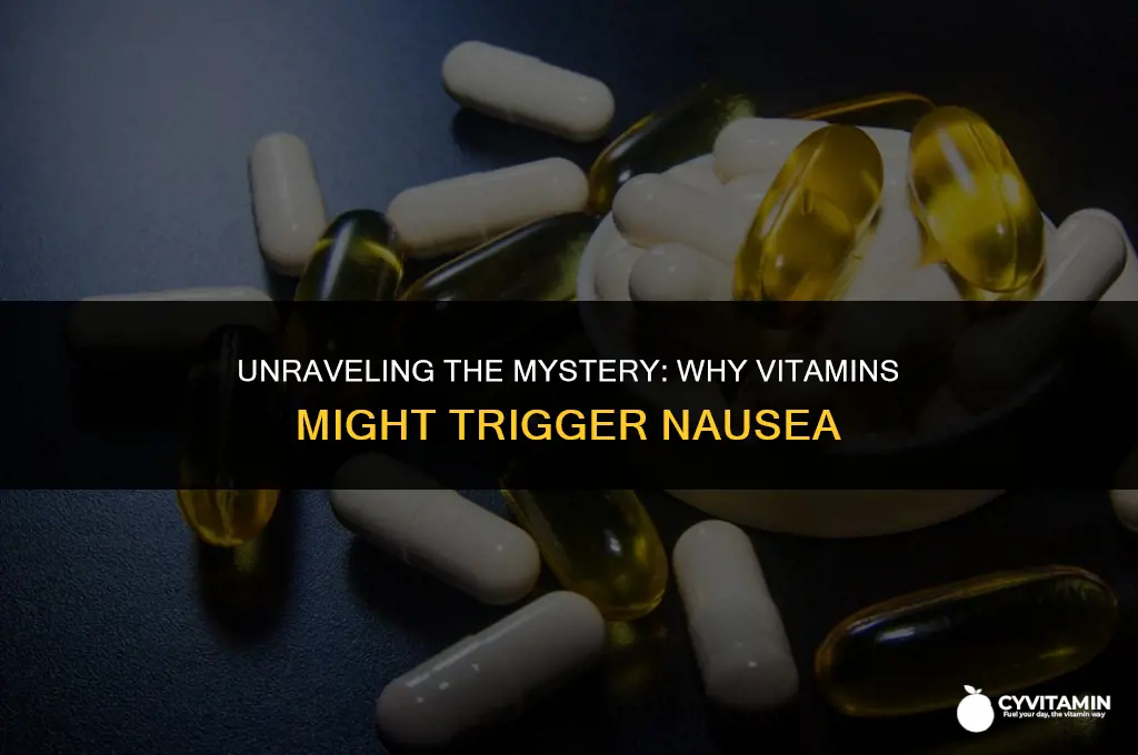 why do i get nauseous after taking vitamins