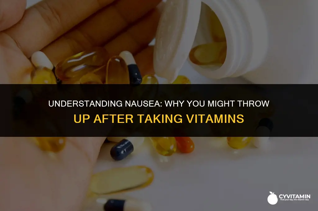 why do i throw up after taking vitamins