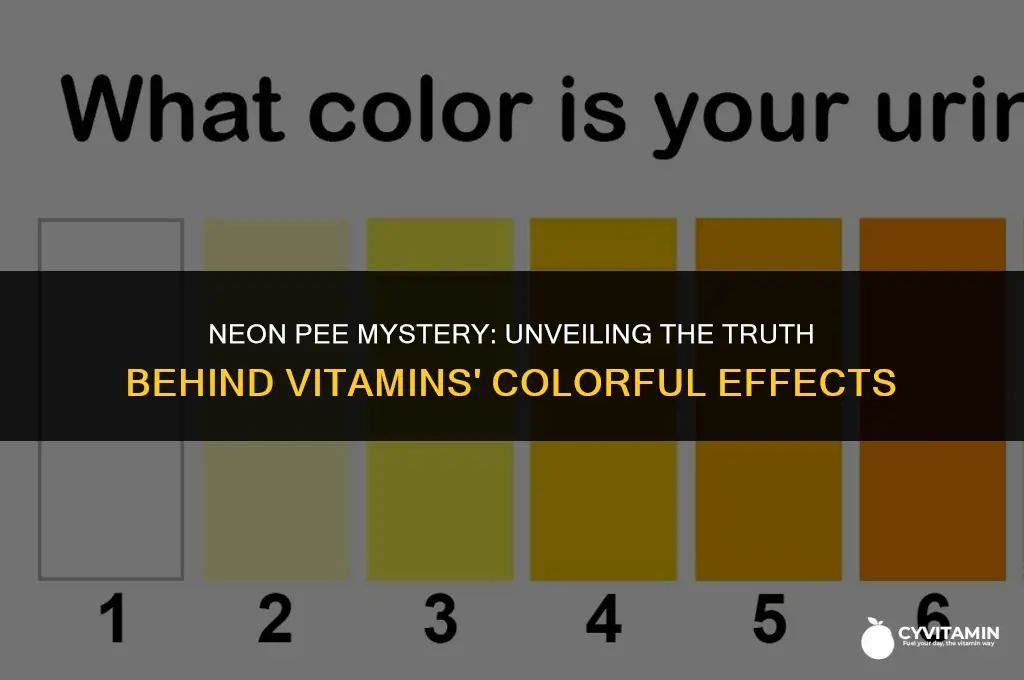 why do vitamins make my pee neon
