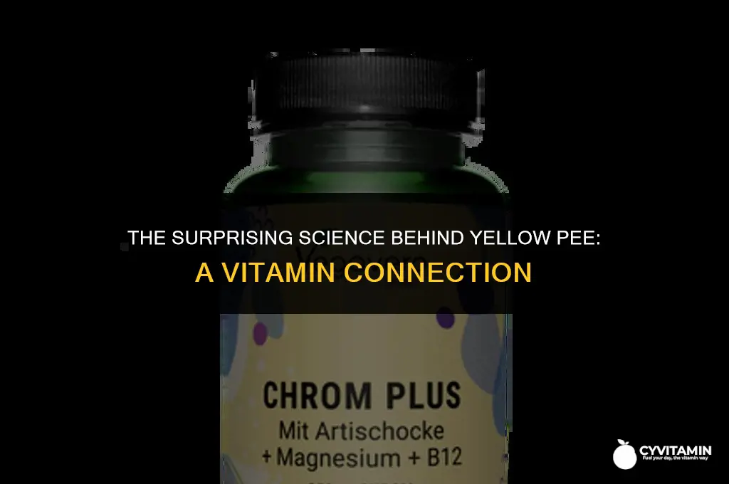 why do vitamins make pee bright yellow