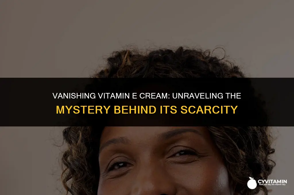 why is genes vitamin e cream out of stock