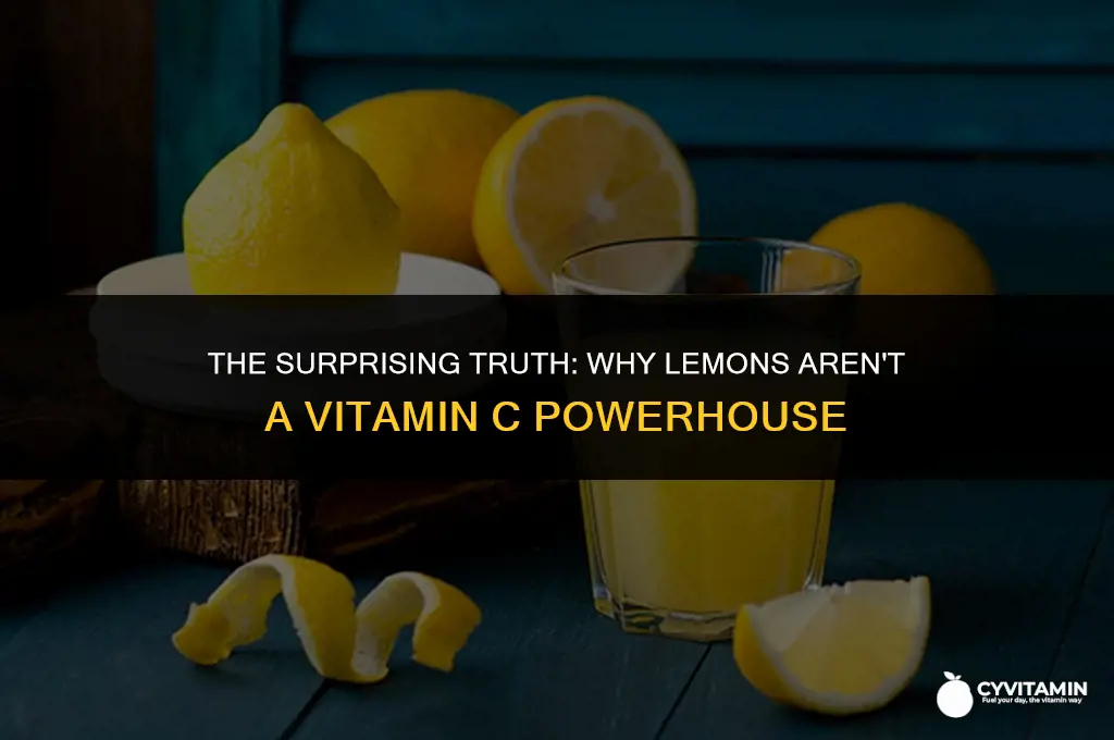why is there no vitamin c in lemon juice
